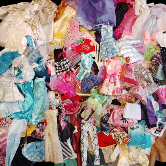 Barbie Other - HUGE 150 PC MIXED LOT BARBIE CLOTHES VINTAGE & MODERN OUTFITS TONS OF CLOTHING!